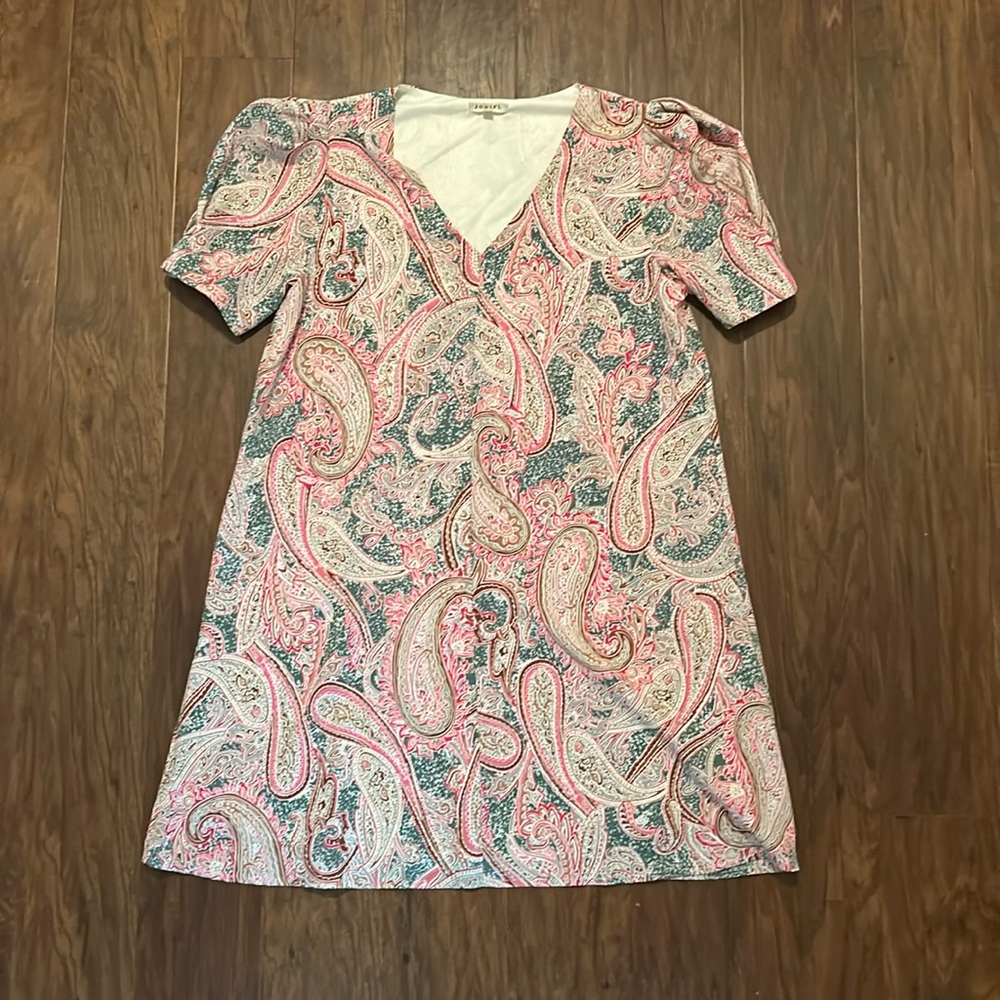 A multicolored dress